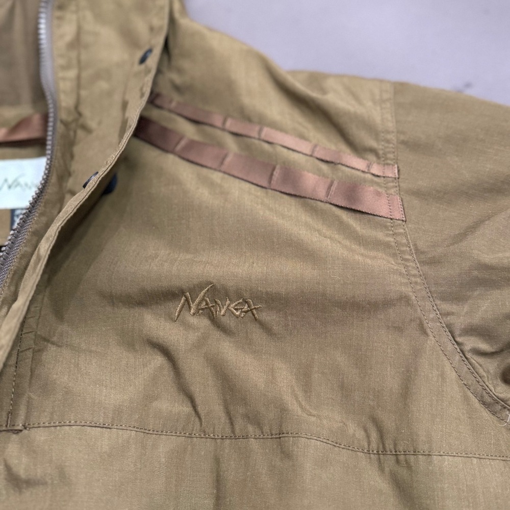 Nanga Takibi Field Anorak Parka Coyote Brown Mens Small NW2241-1D214 - Picture 6 of 13